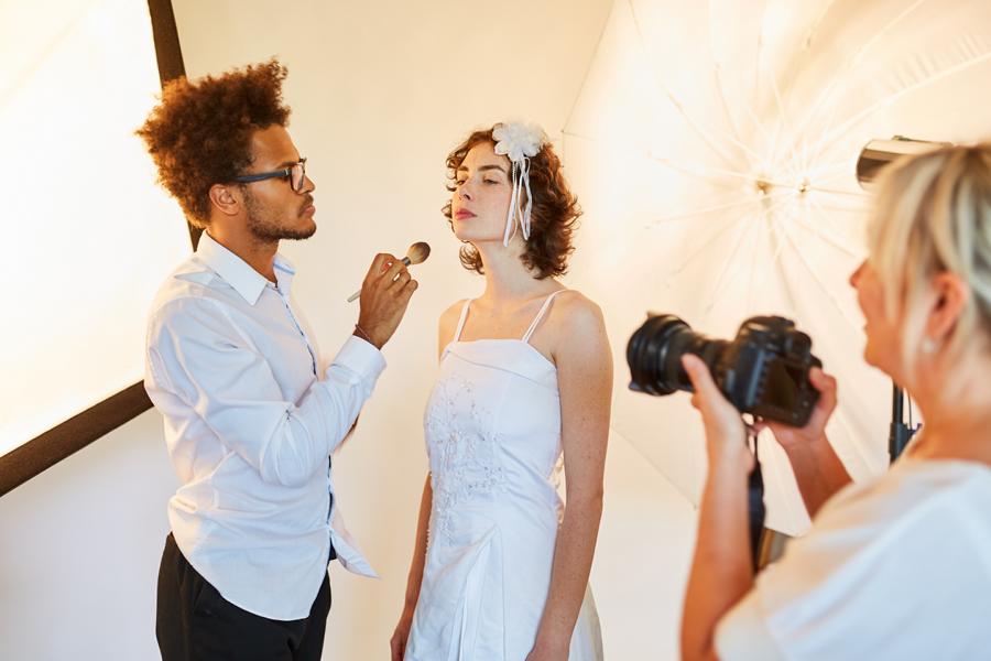 Styling vor dem Hochzeitsshooting