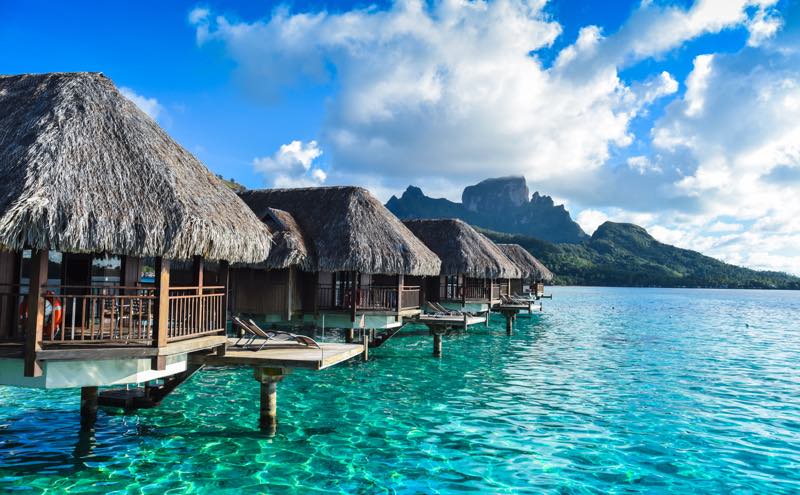 Bungalows auf Bora Bora